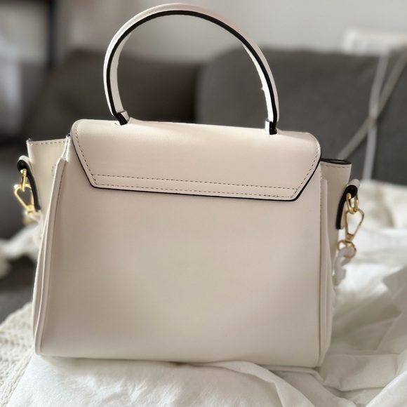 White Leather Handbag - Picture 6 of 8